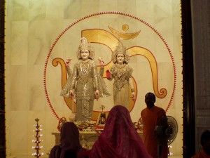 Lord Vishnu and Lakshmi in the Birla Temple, Jaipur